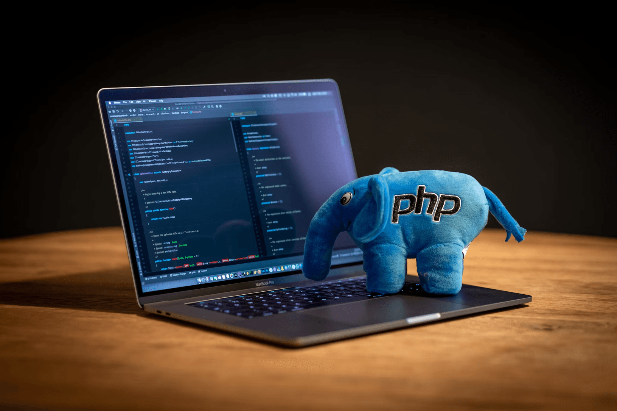 Software Development - Laptop with code
